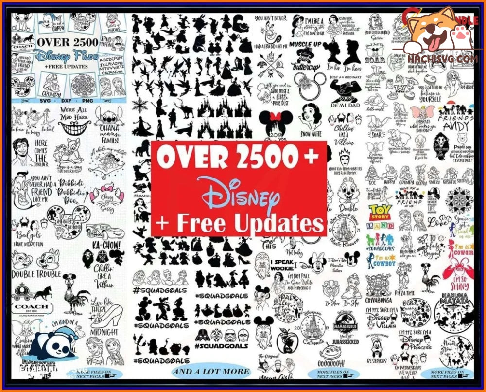 102.000+Disney designs, Fun Disney bundle, Disney svg bundle, Big bundle SVG and for cricut files, Clipart Svg