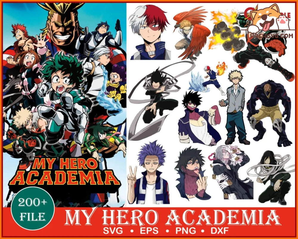 200+ My Hero Academia Svg Png Eps Dxf, Instant Download