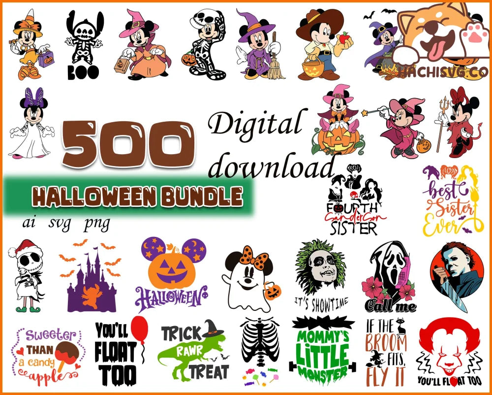 500+ Mega Halloween SVG Bundle, Halloween Svg, Commercial Svg, Pumpkin Svg, Halloween Png, Svg Files For Cricut, Halloween Bundle Svg