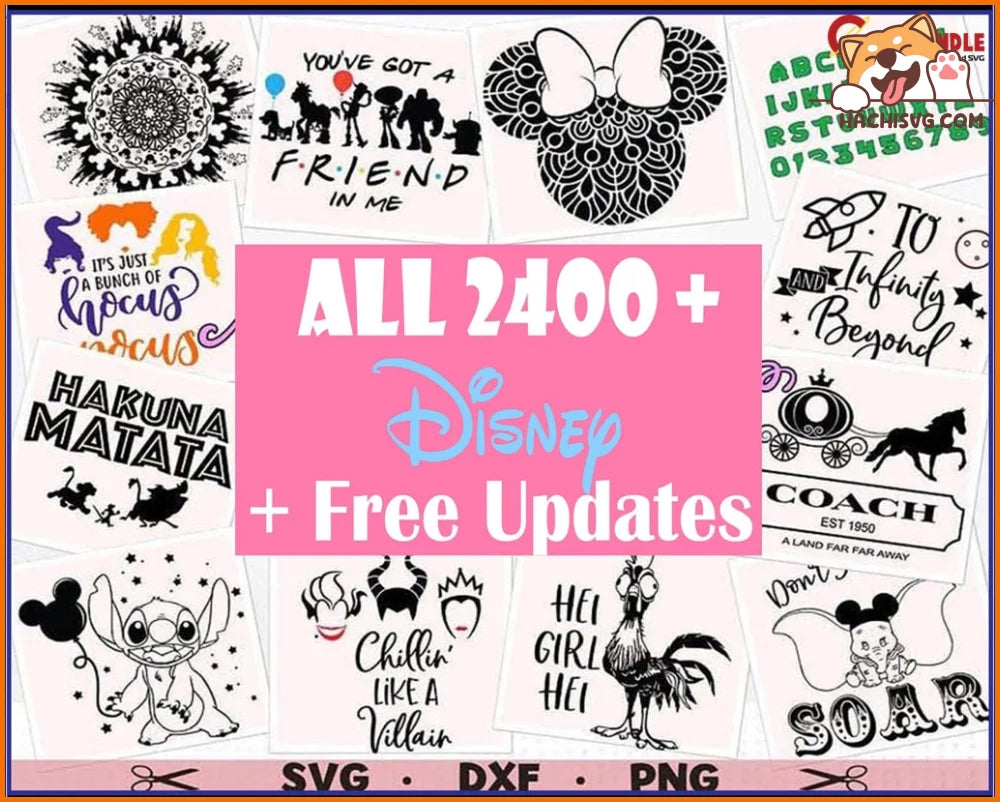 5000+Ultimate Disney bundle svg, png, dxf, eps