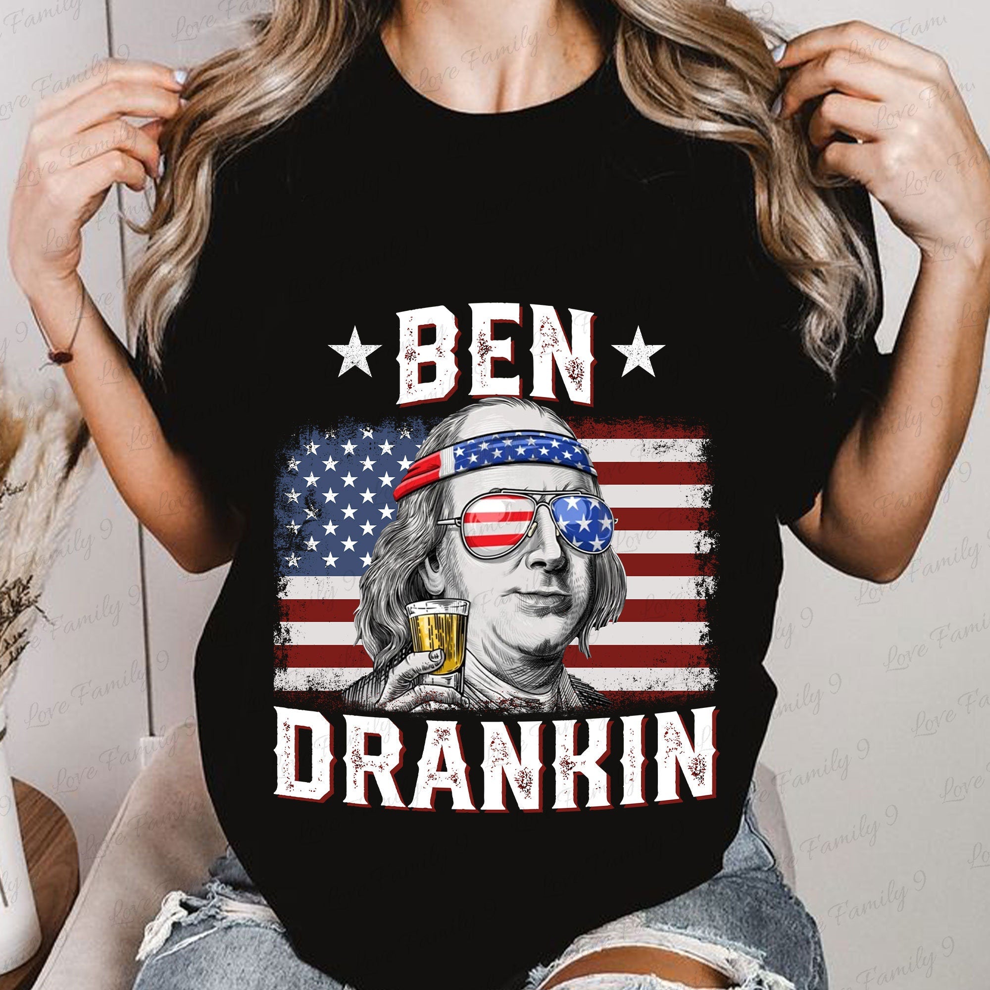 Ben Drankin Png, 4th July Png Instant Download