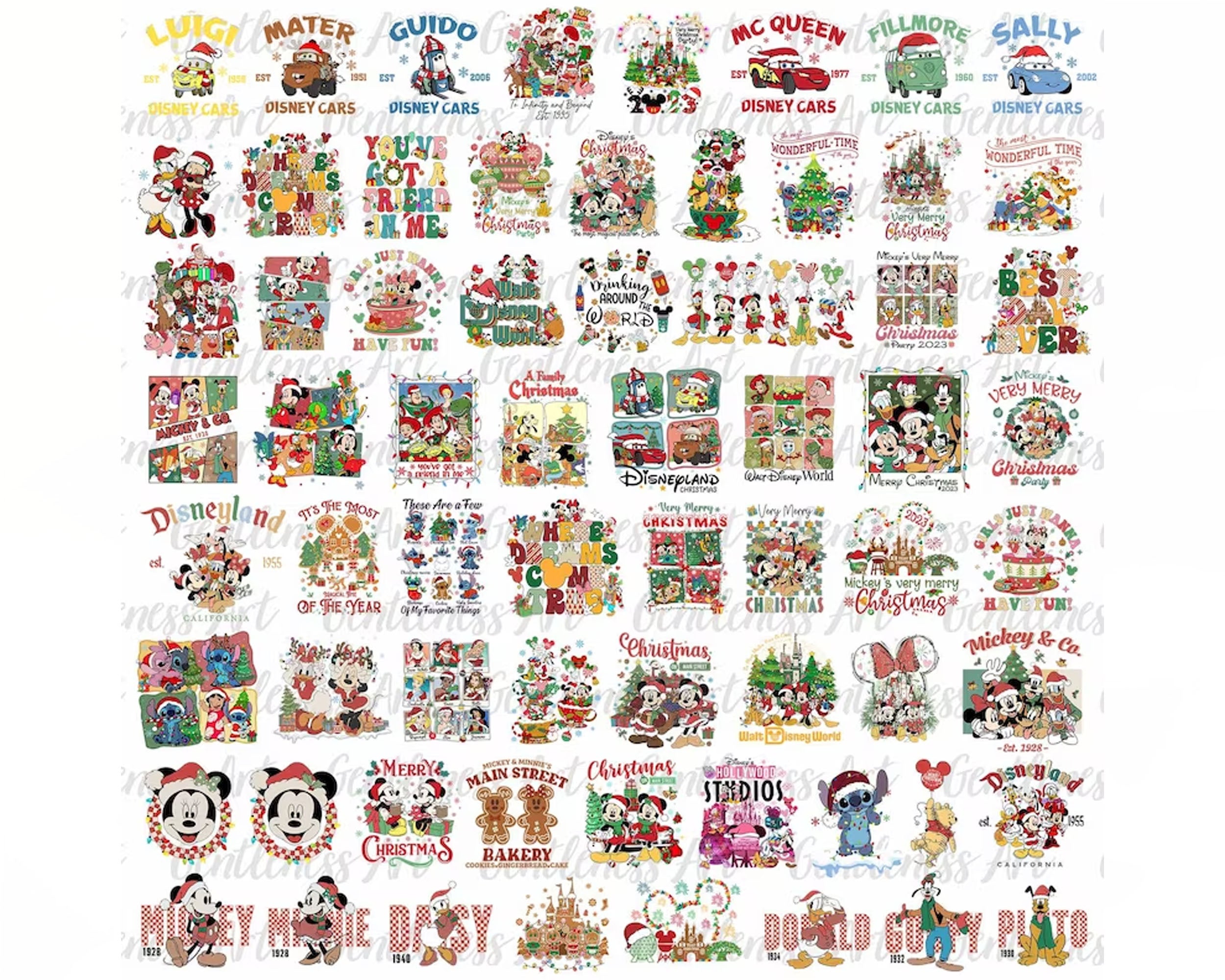 Bundle Merry Christmas Svg Png, Christmas Mouse And Friends, Christmas Friends Svg