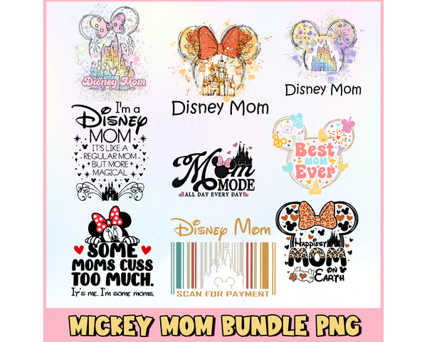 Mickey Mom Bundle Png Instant Download – Hachisvg