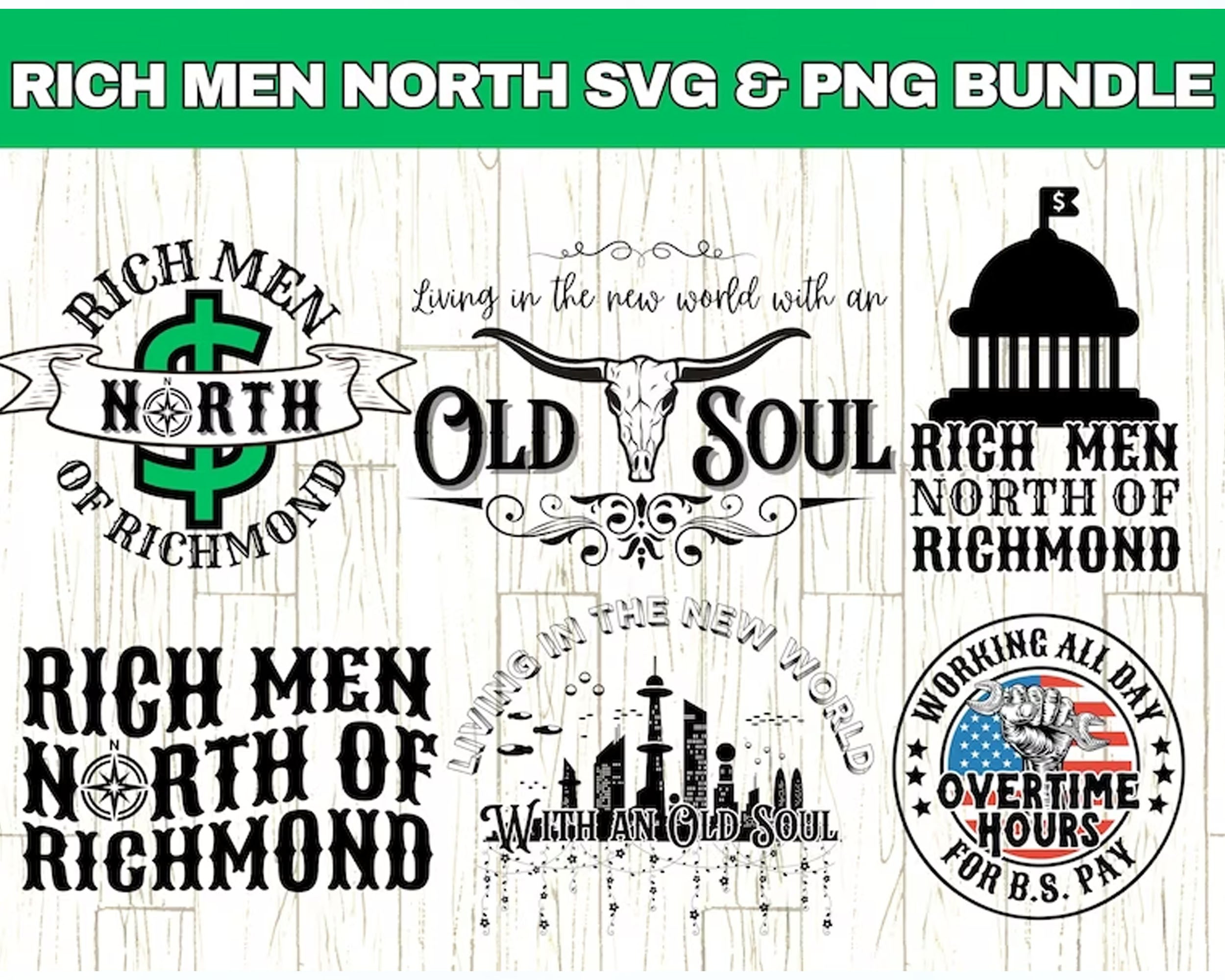 Rich Men North of Richmond PNG SVG, Oliver Anthony svg, New World Old Soul png