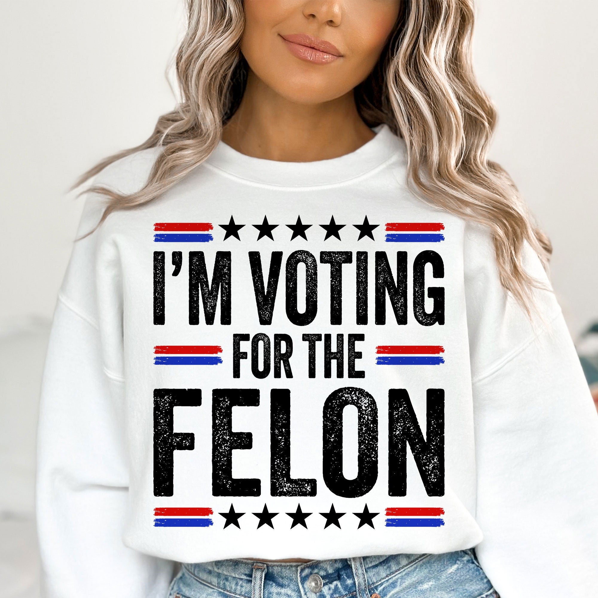 Trump 2024 I'm Voting For The Felon Trump Svg Png