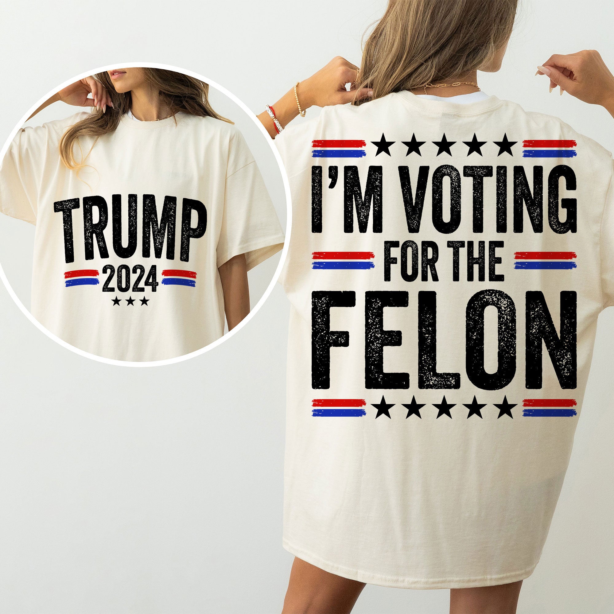 Trump 2024 I'm Voting For The Felon Trump Svg Png