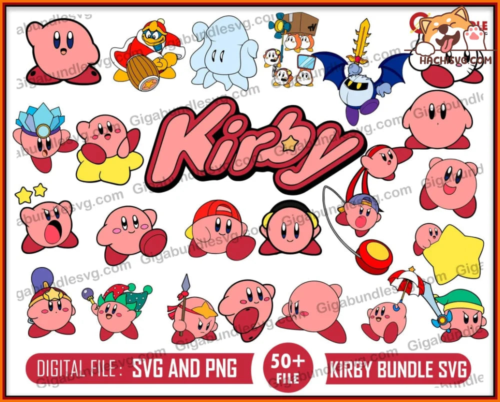 Kirby svg, kirby clipart, kirby cut file, kirby cutting file, kirby si ...