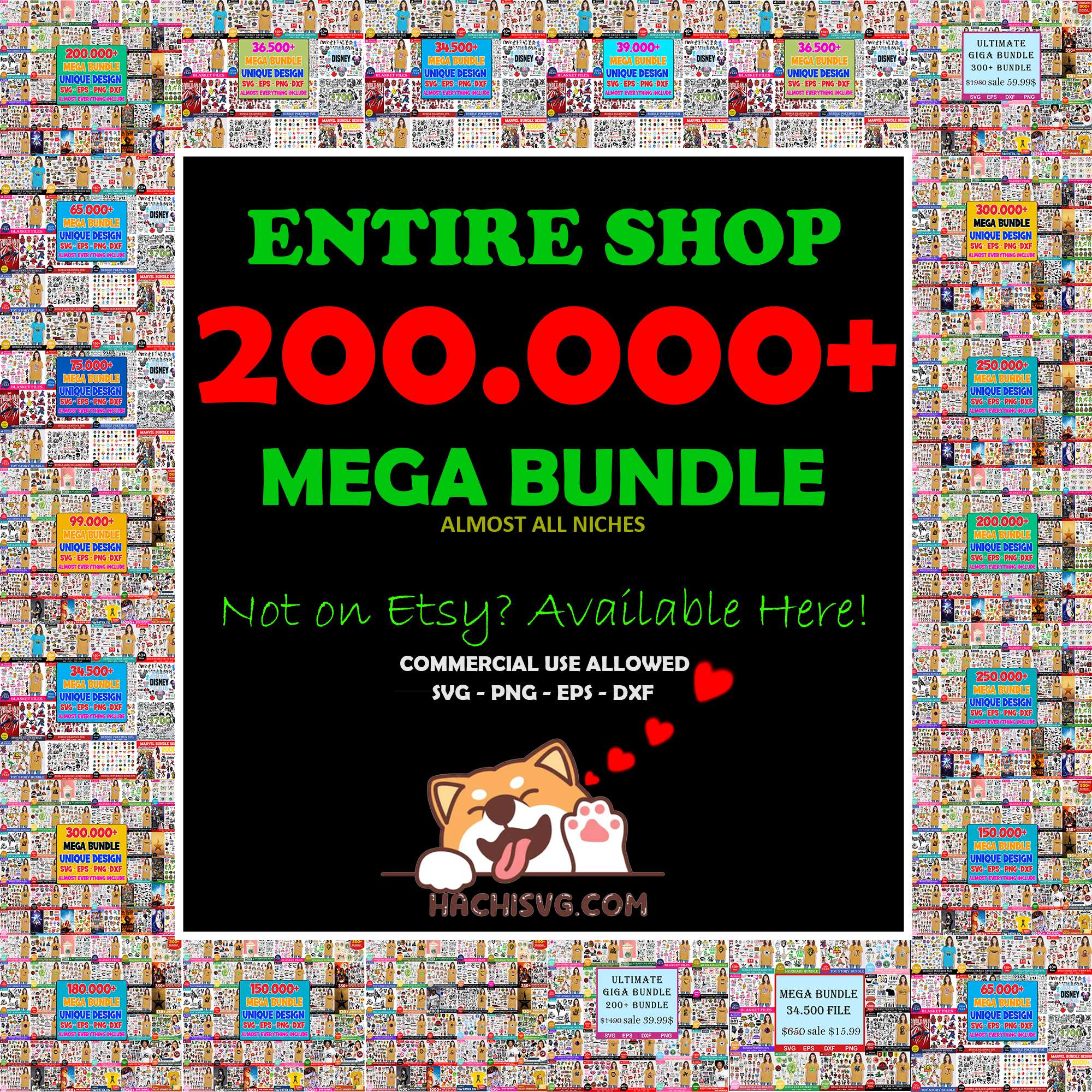 200.000+ UTIMATE Mega Bundle- Instant Download (All Files in Shop Svg)