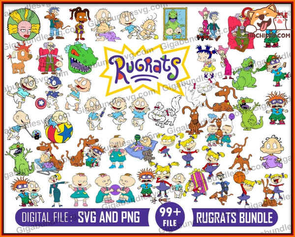 Rugrats svg, Rugrats Bundle Layered SVG, American Baby svg files, Rugr ...