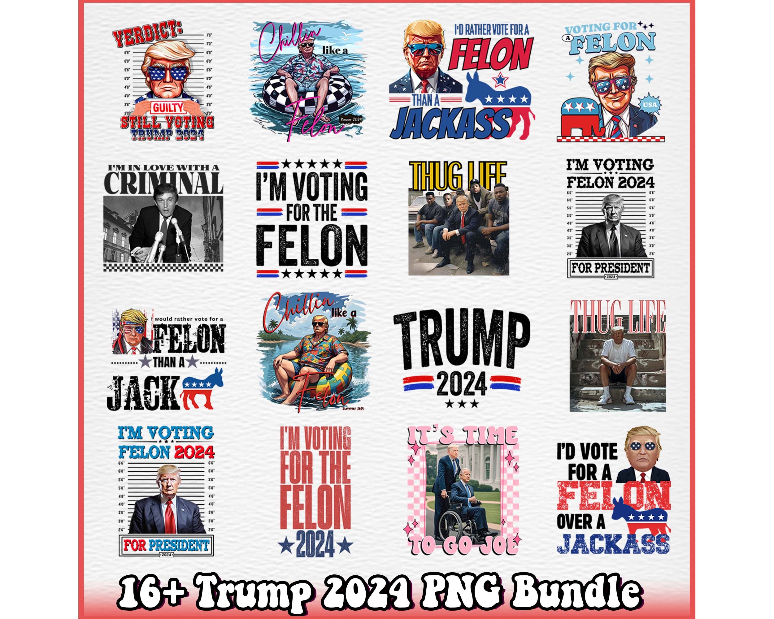 16+ Designs Trump 2024 Png Bundle